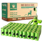 Non - Toxic 100% Biodegradable Poop Bags , Biodegradable Plastic Bags Refill Rolls