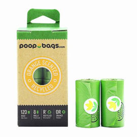 La poppa biodegradabile di PLA insacca l'uso del cane di animale domestico con il logo su ordinazione dell'erogatore disponibile