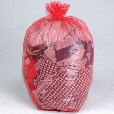 borse solubili in acqua eliminabili rosse della lavanderia 200pcs con la striscia rossa