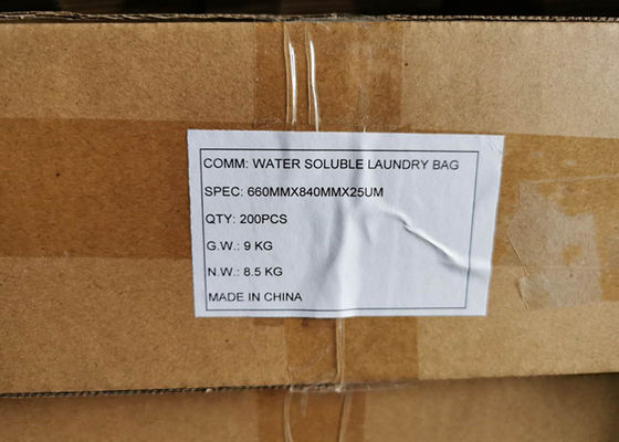 La lavanderia solubile in acqua calda di PVA insacca/borse lavare di plastica solubili per l'ospedale