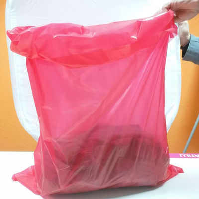 La lavanderia solubile in acqua di plastica eliminabile rossa insacca per medico/ospedale